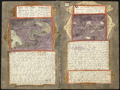 KB 78 E 54 - folios 061v (left) and 062r (right) by Adriaen Coenen